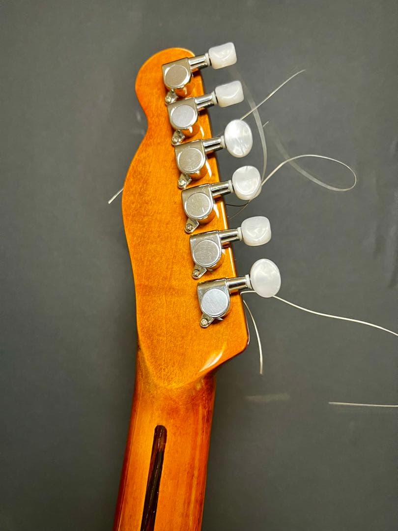 テレキャスタータイプ バインディング エレキギター ライトブルー