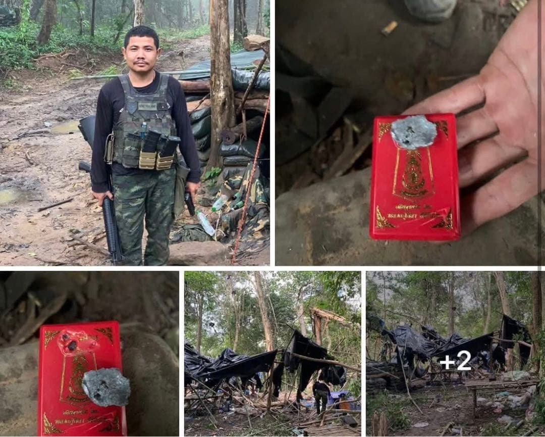 【鑑定書付】有事の護身　泰柬埔寨の戦場を護る戦神ハヌマーン御守　プラクルアン　B