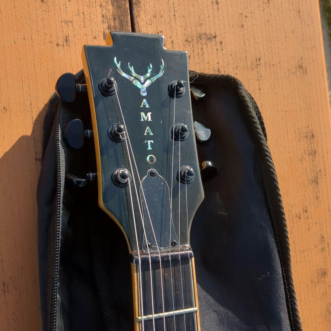 Yamatoセミホロウボディ エレキギター貴重 ケース付