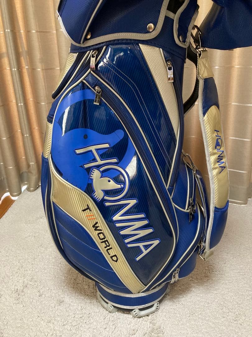 ホンマ 本間キャディバッグ 中古 青 9型