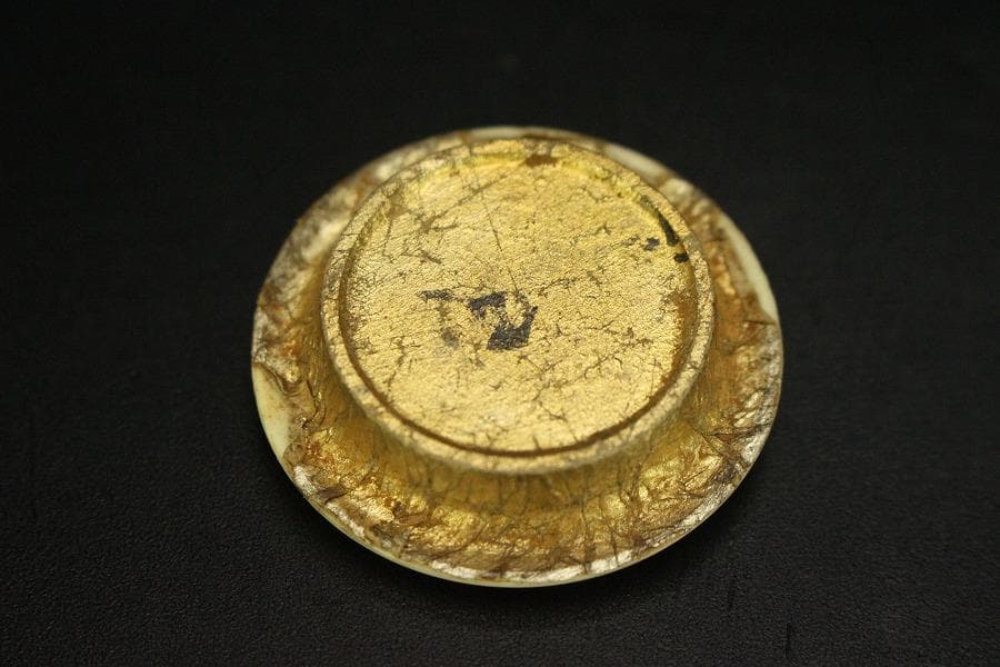 茶道具 青織部 時代 茶入 良蓋(A772)