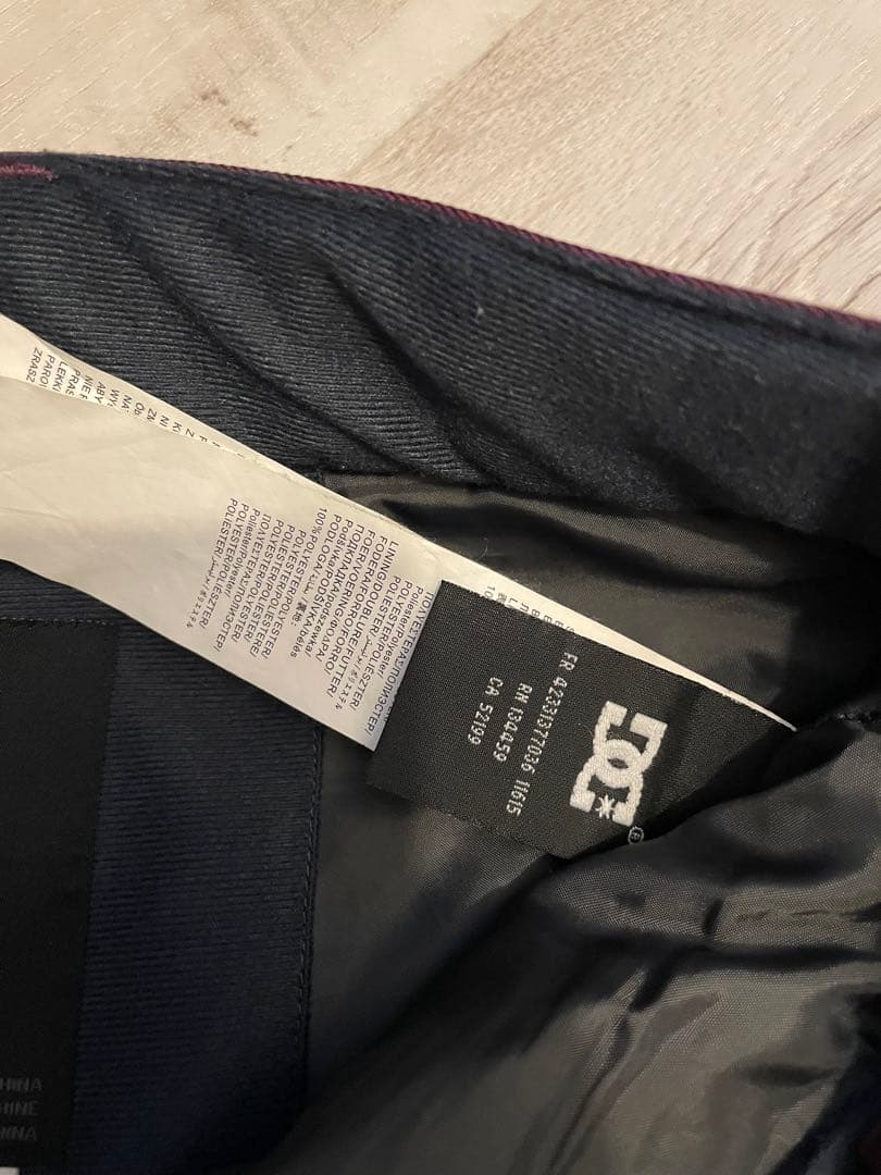 DC スノーボードウェア L バーガンディ