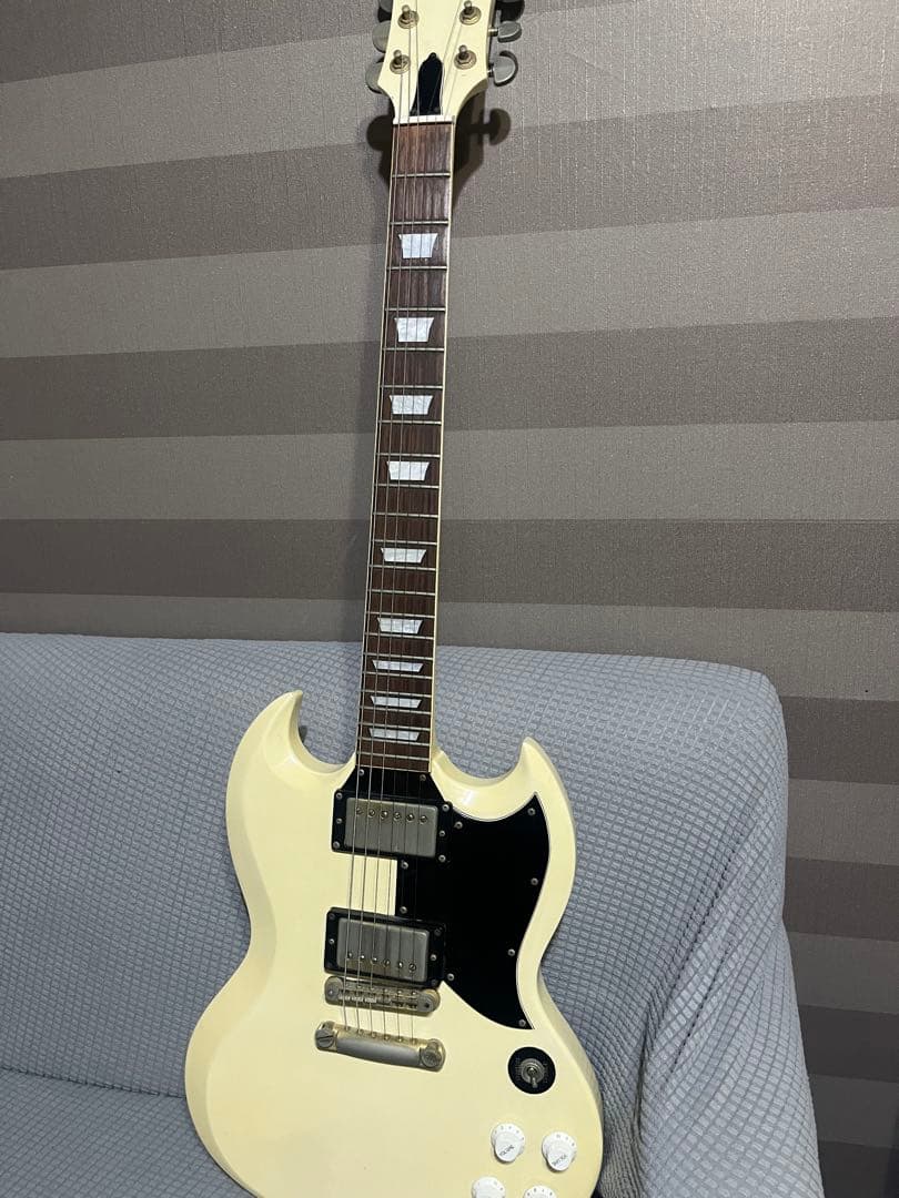 アイボリー エレキギター ハムバッカー