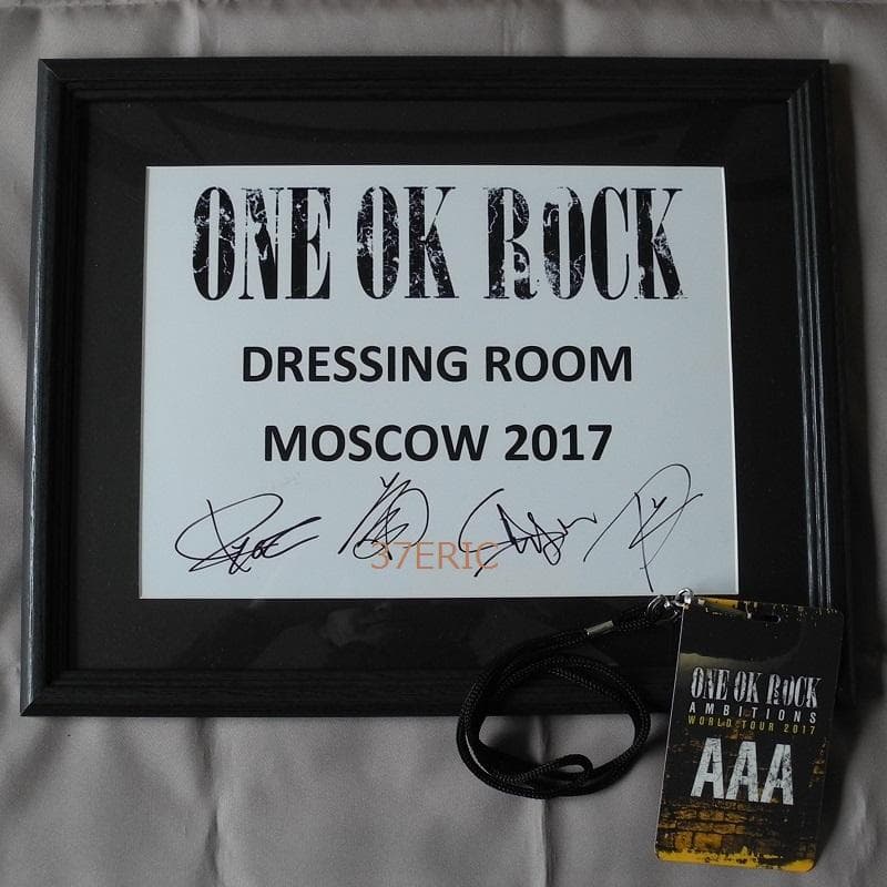 ONE OK ROCK ワンオクロック ワールド・ツアー パス メンバーサイン