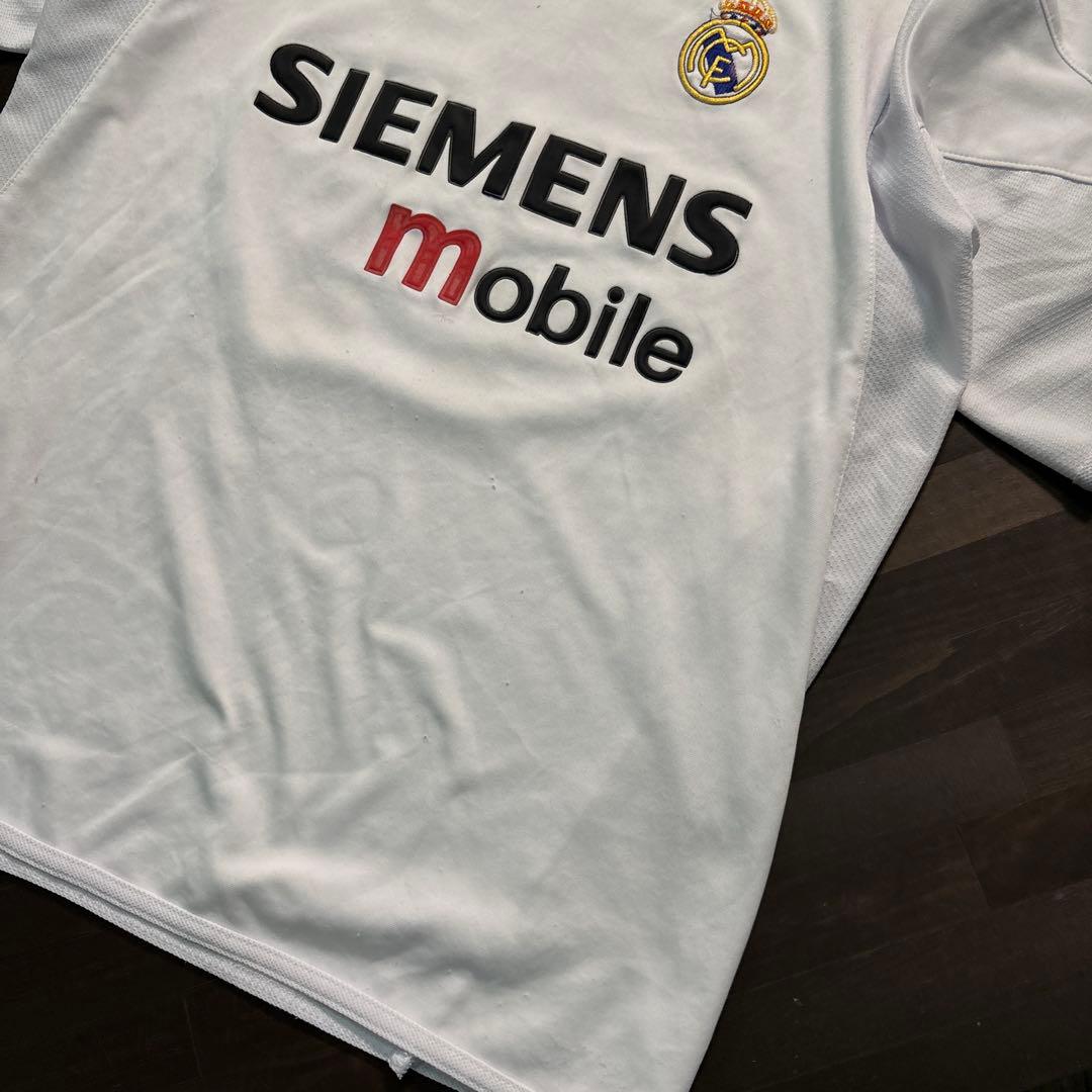 ★8SM2 レアルマドリード　ゲームシャツ　OWEN オーウェン　白　刺繍　古着