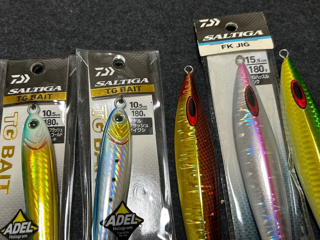⑤ダイワ TGベイト 180g 、150g、FKジグセット 取り付けフック付き！