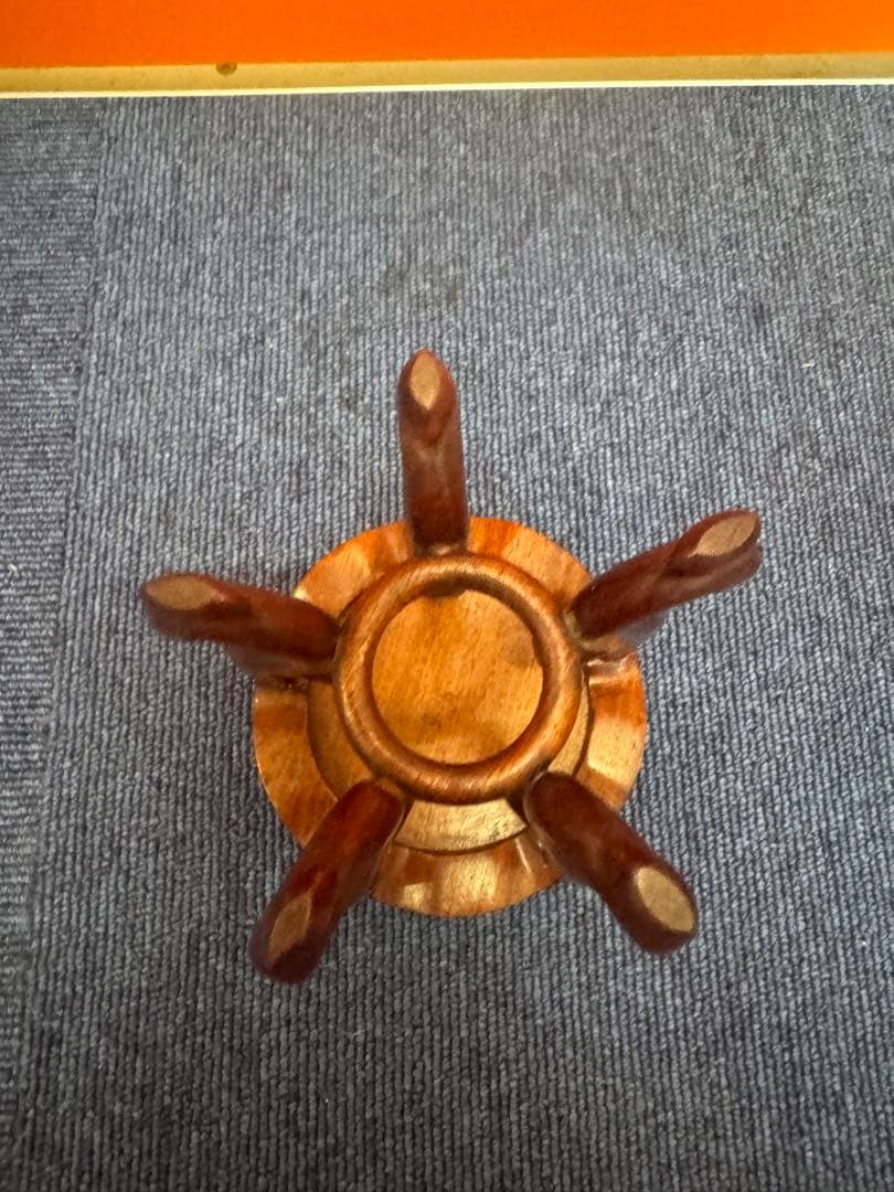 1623 花梨　唐木　天然木　ミニ花台　飾台　香炉台　中国美術