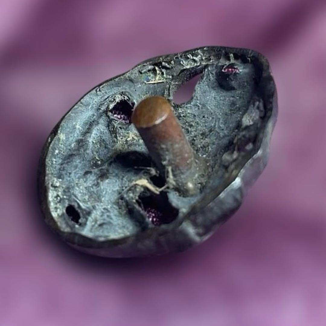 刀装具　2種2個　　武具　　目貫　　江戸時代　骨董　古道具