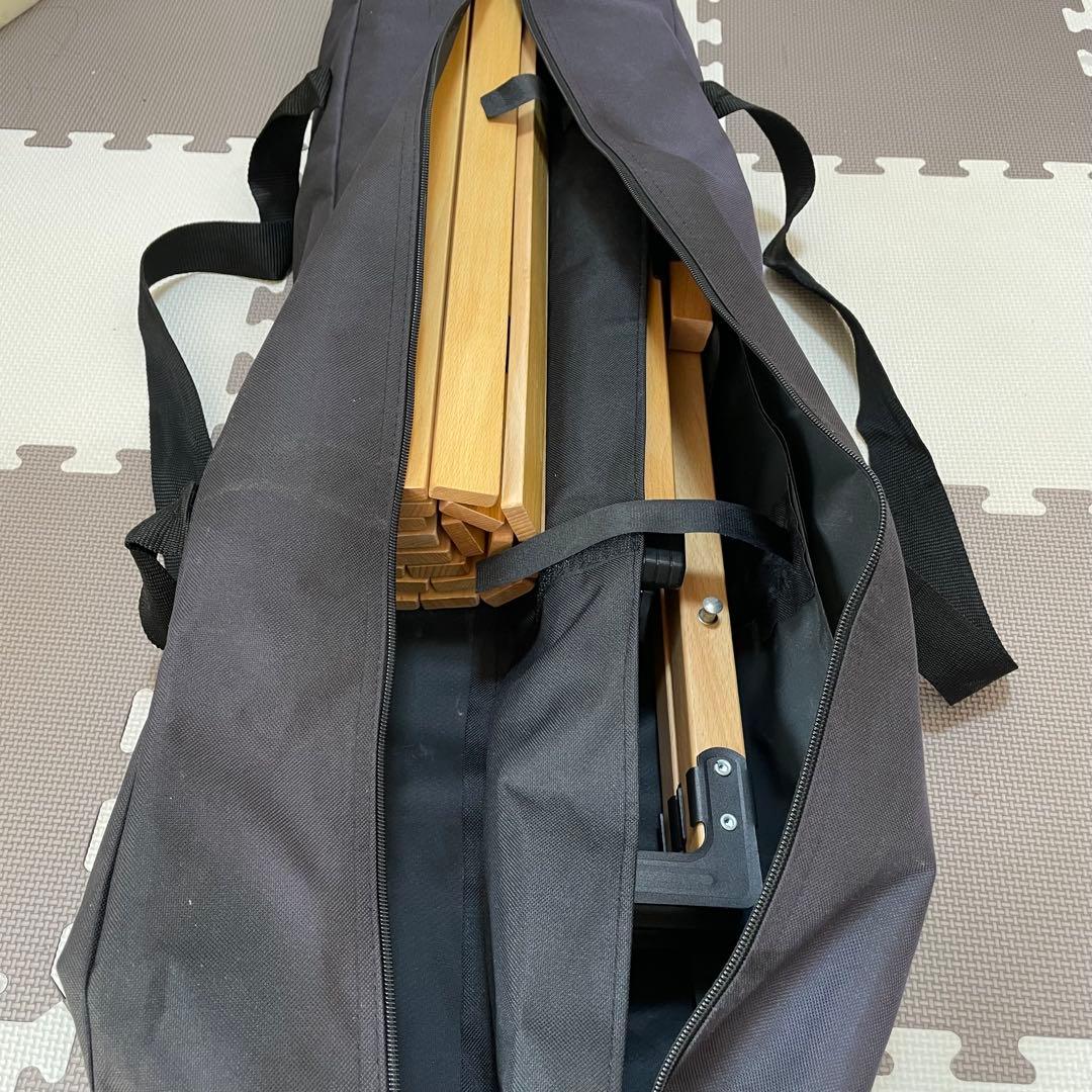 【室内使用美品】ハイランダー ウッドロールトップテーブル90 & ペアマグ特典付