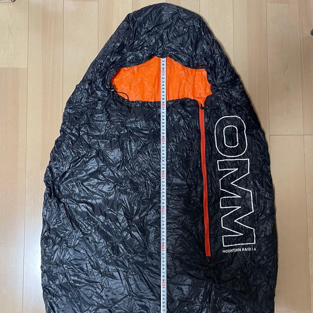 【美品】OMM シュラフ マウンテンレイド1.6 プリマロフト