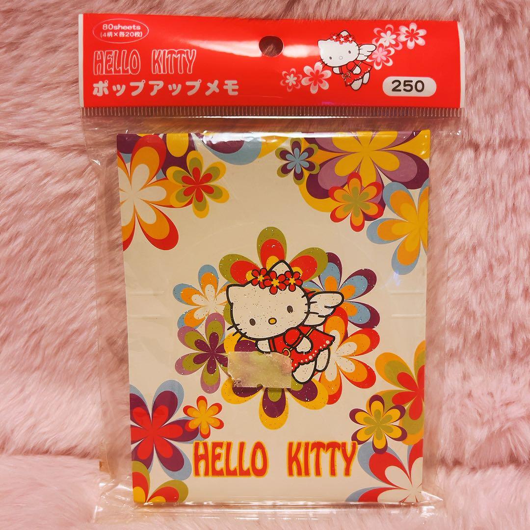 希少レア　ハローキティ　エンジェル　ポップアップメモ　カラフル　2002 レトロ