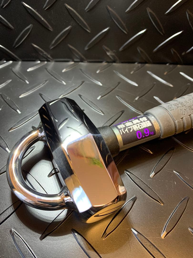 DOGYU土牛　0.9kg吊り金具付石頭鎚　カスタム　カラビナ対応Uフック付き