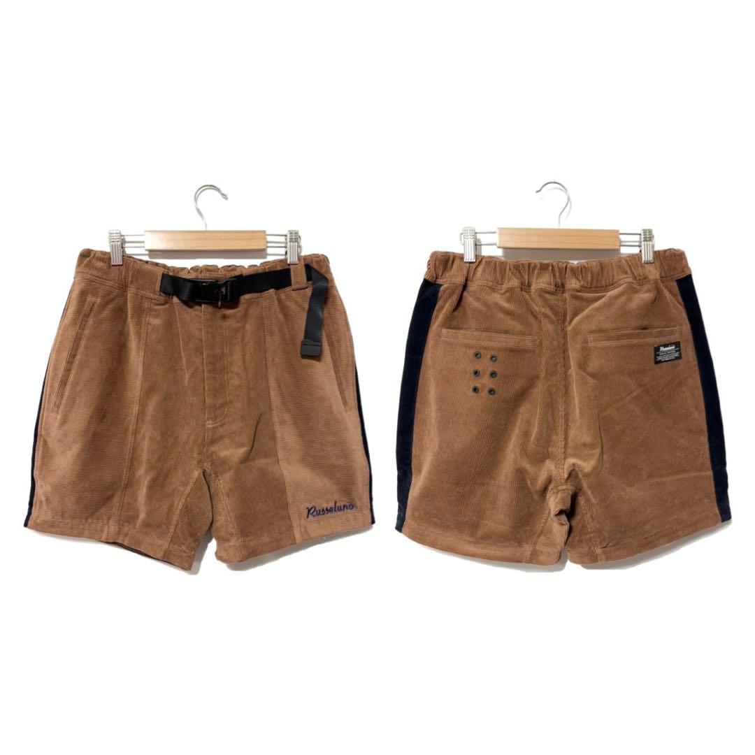 新品 ラッセルノ ゴルフ コーデュロイ コンバーティブルパンツ ブラウン 2XL