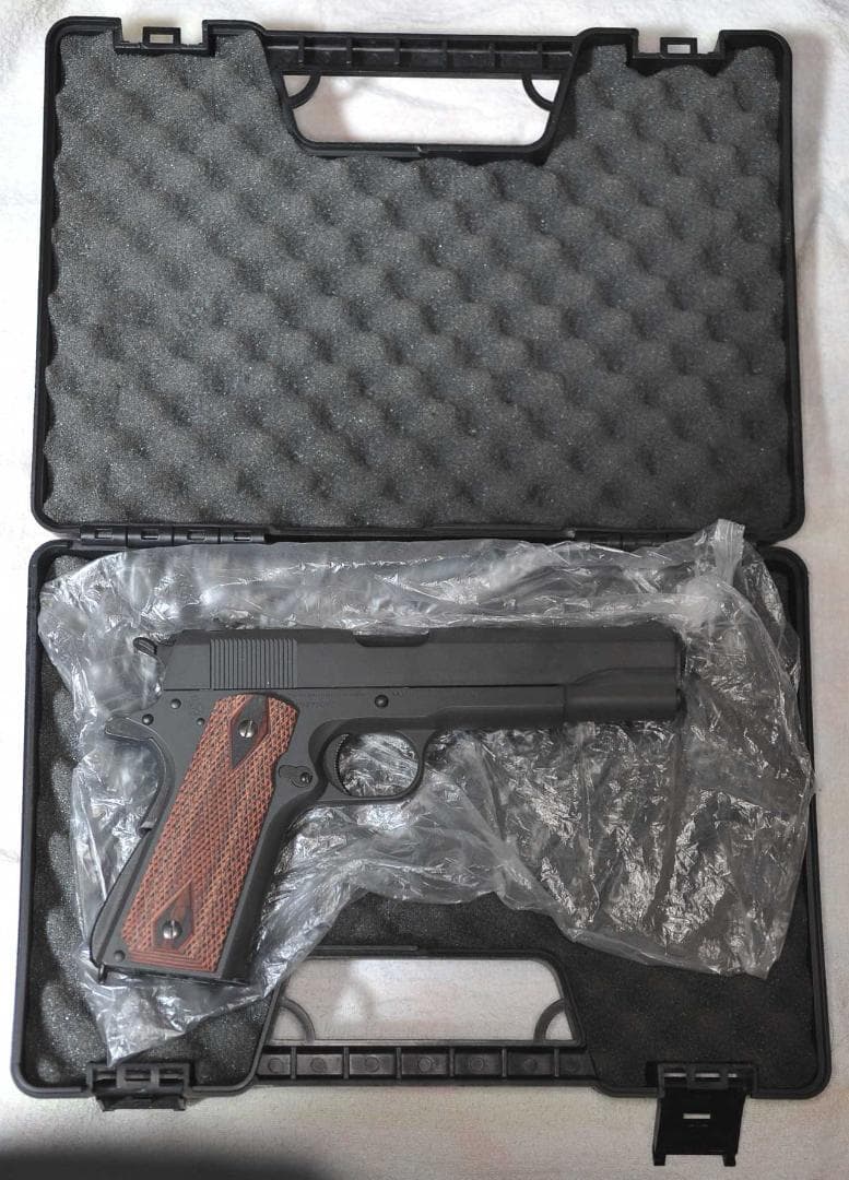 東京マルイ M1911A1 ガバメント 木製グリップ USED品 ケース付き
