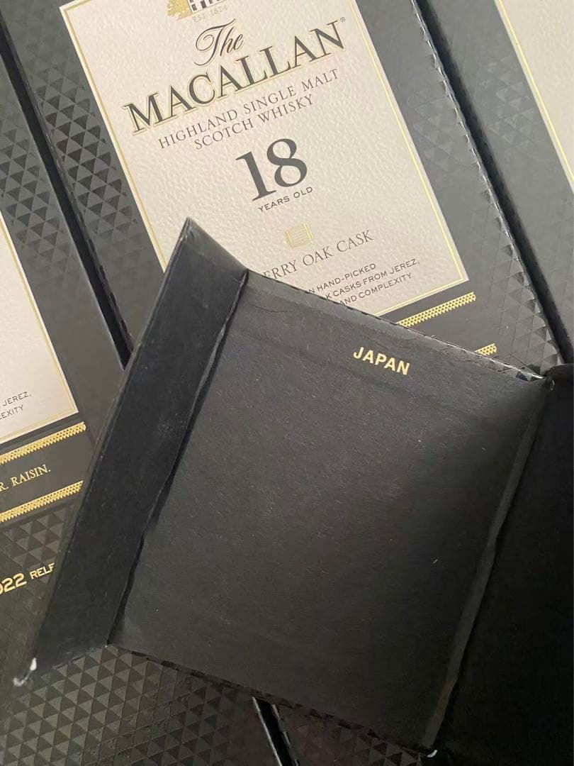 MACALLAN マッカラン 18年 シェリーオーク 700ml空瓶 6本 空箱