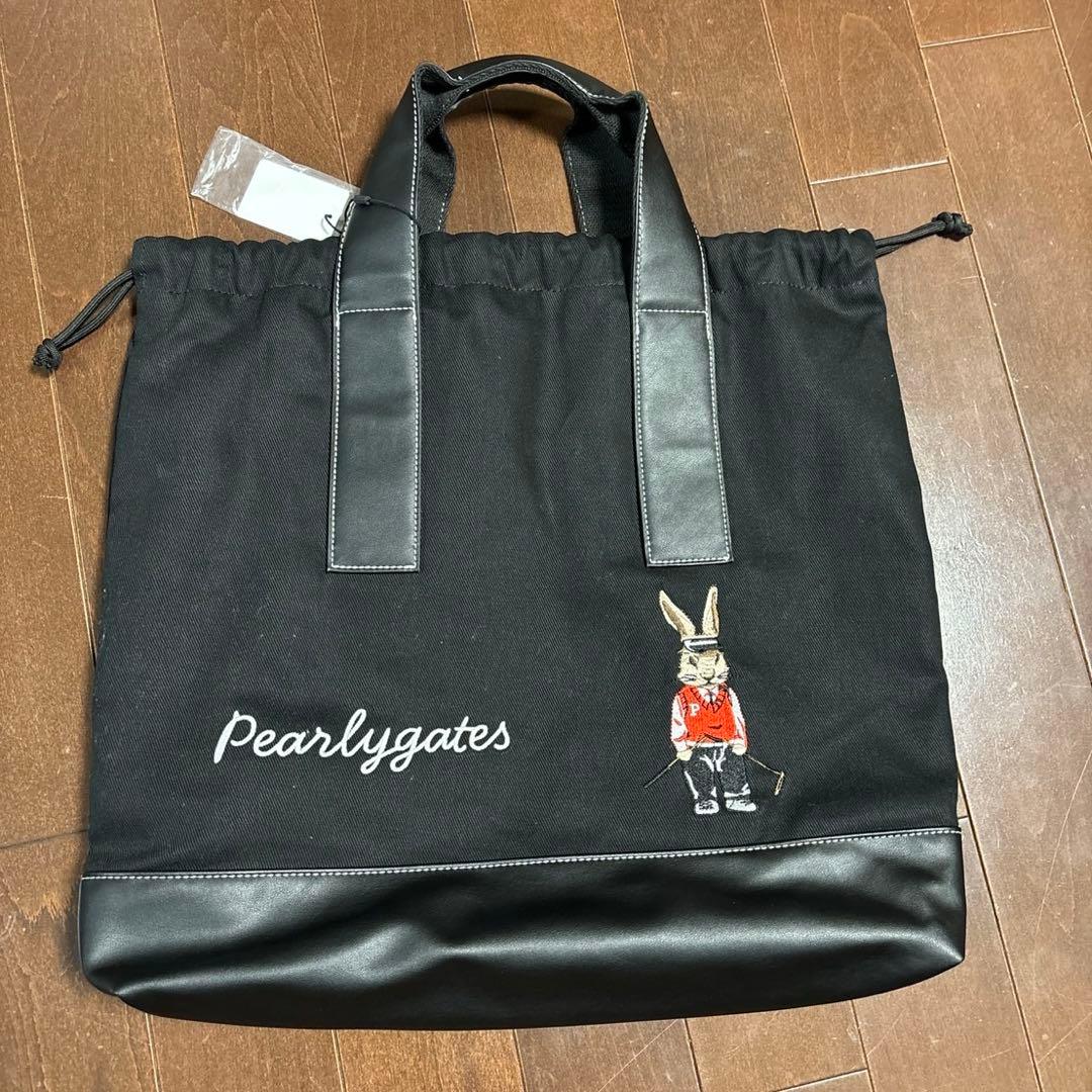 パーリーゲイツゴルフラビットトートバックブラック