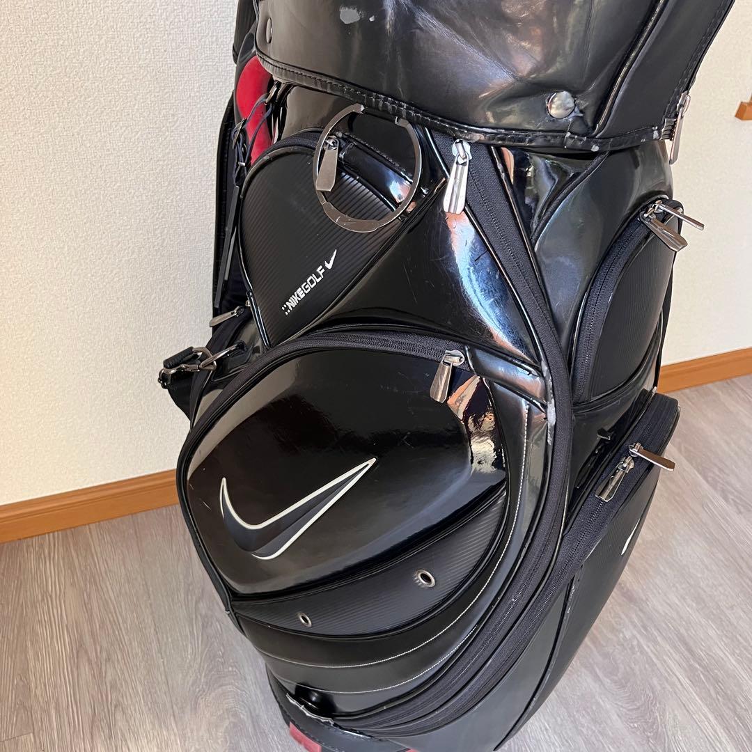 【希少】NIKE GOLF キャディバッグ 9型 ブラック×レッド