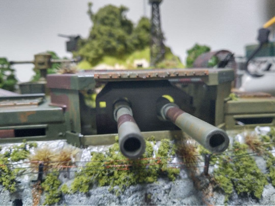 【ワンオフ】HO 仮想　本土決戦　津久田岬砲台　基地　日本軍　要塞　ジオラマ