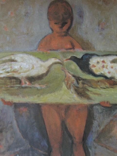 脇田和、「愛鳥」、希少な額装用画集より、新品高級額装付