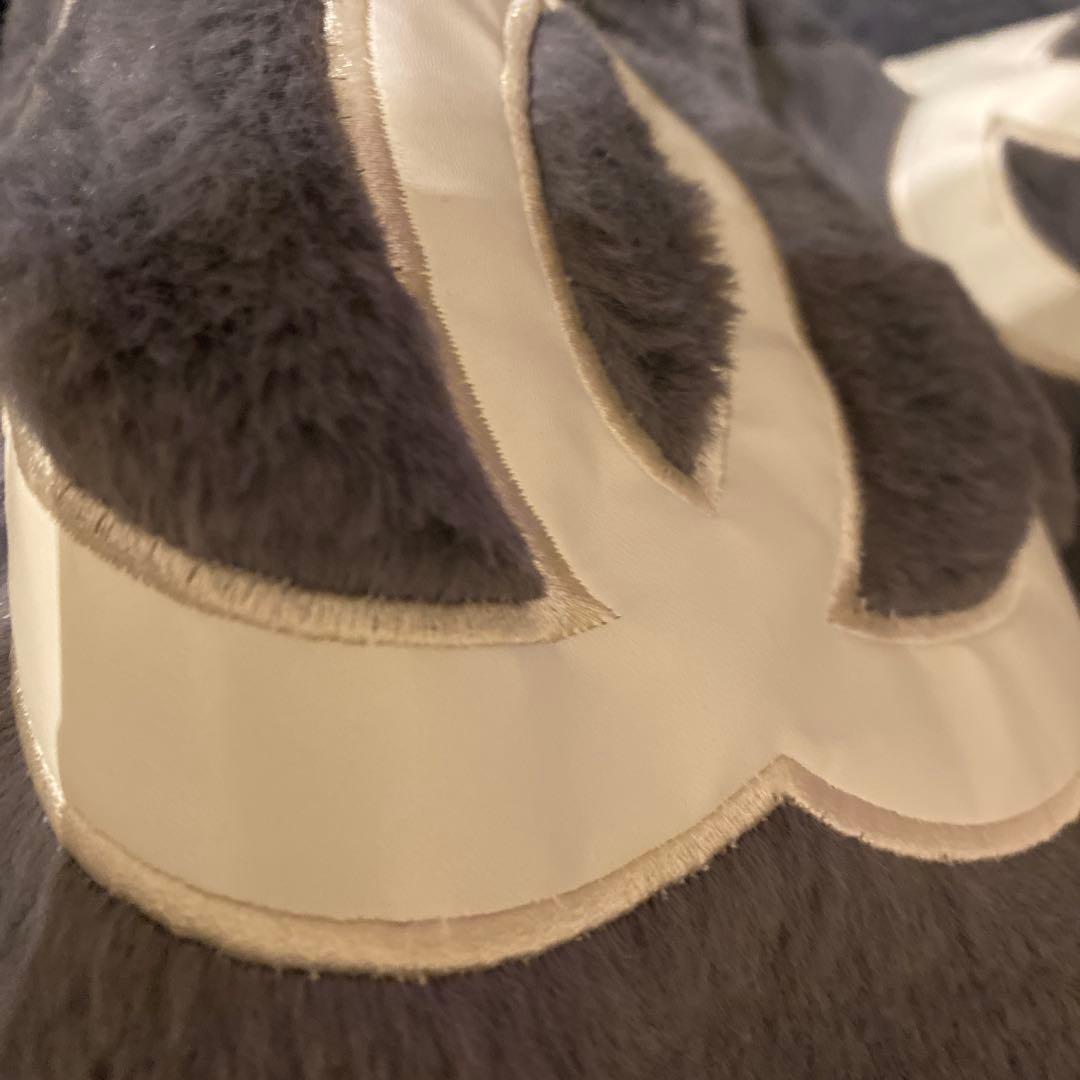 CHANELもこもこパーカーアウターグレー ノベルティ