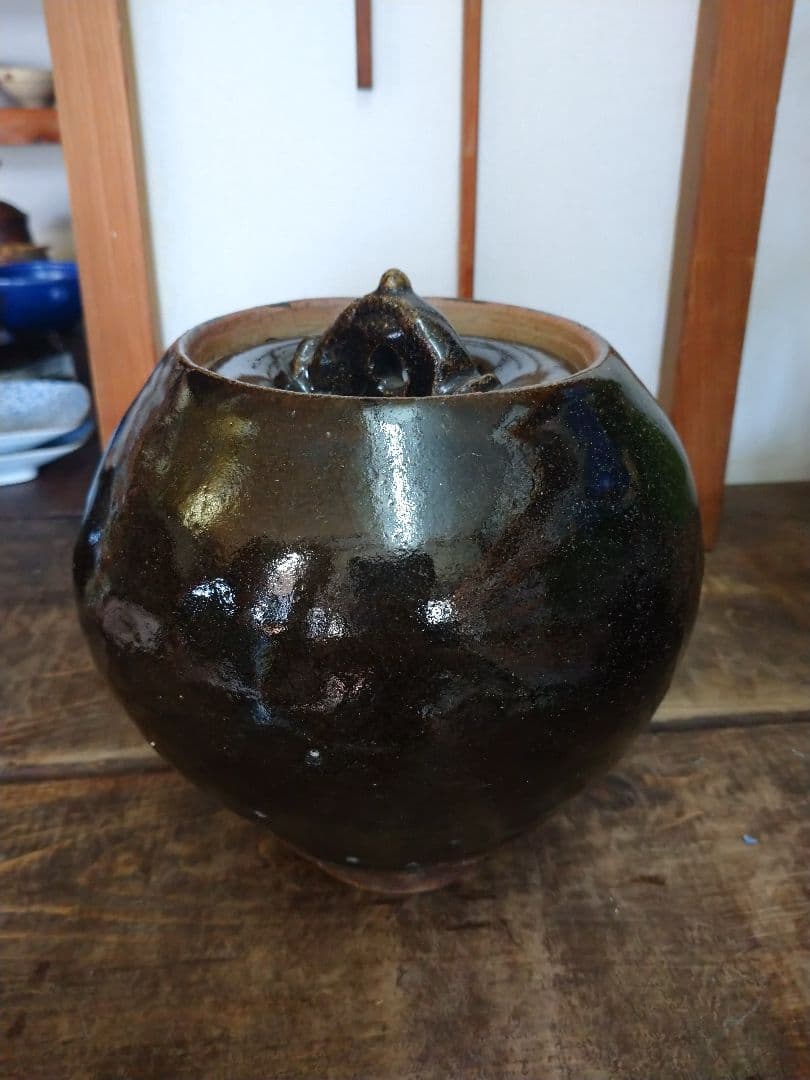 益子焼 水差し 登り窯