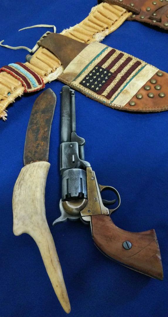 65 入手困難 一点物 1890s アンティーク インディアン US ガンベルト