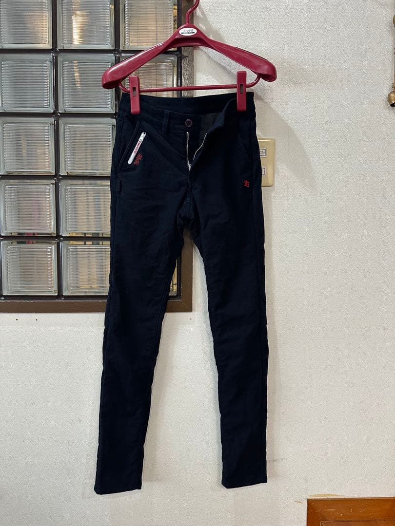 パーリーゲイツネイビー ゴルフパンツ レディース　サイズS (00)