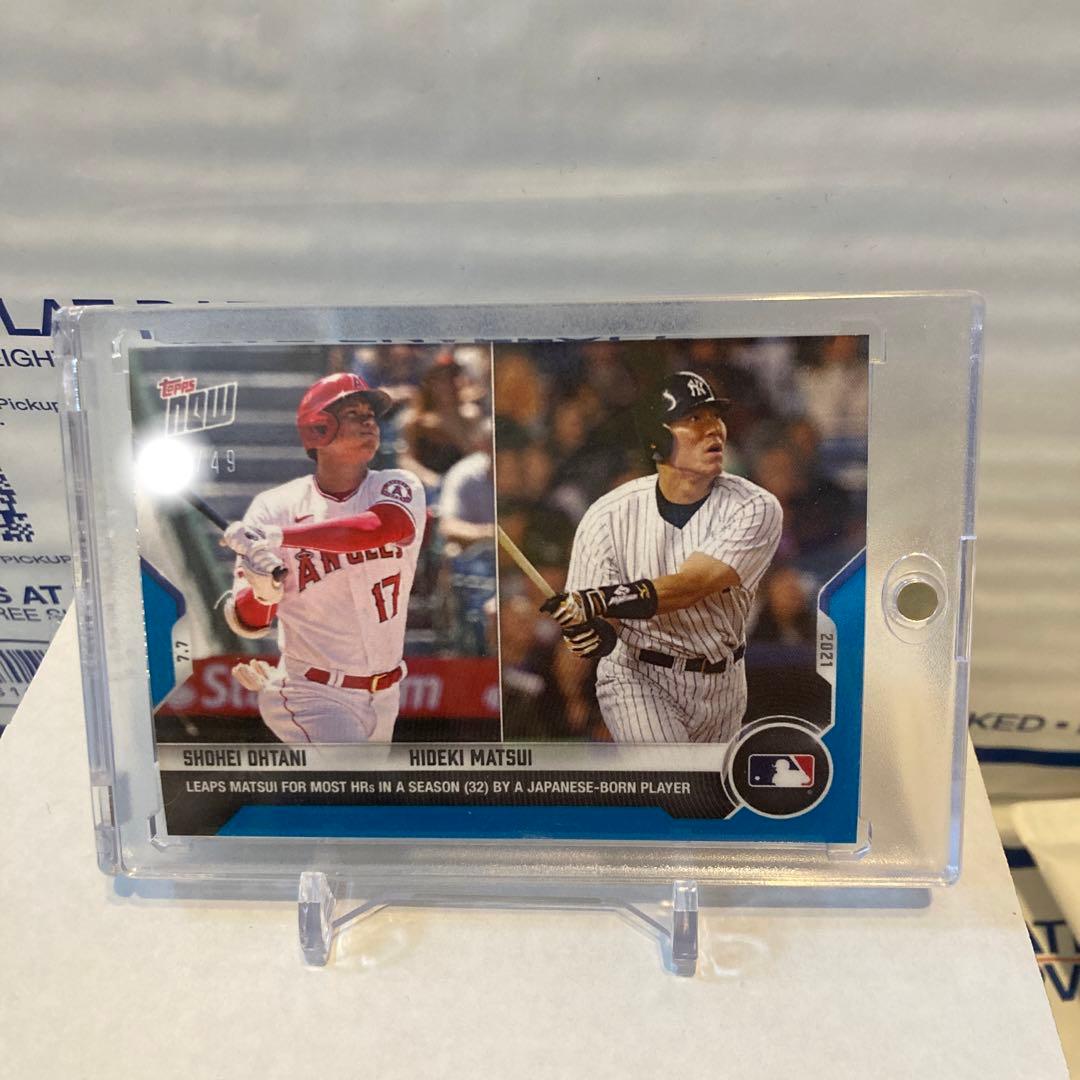 大谷翔平 松井秀喜 topp blue 49シリ エンゼルス ヤンキース