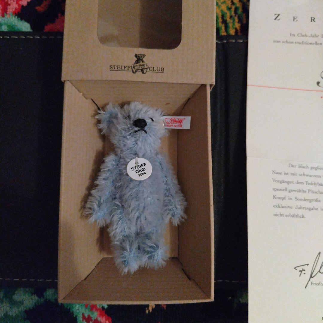 ★Steiff Club 2004　テディベア　約10cm　保証書あり　箱入り