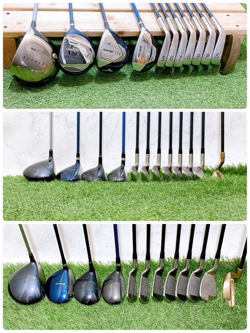 N 3 ミズノ　初心者オススメ　ゴルフクラブ　メンズセット　右利き　12本