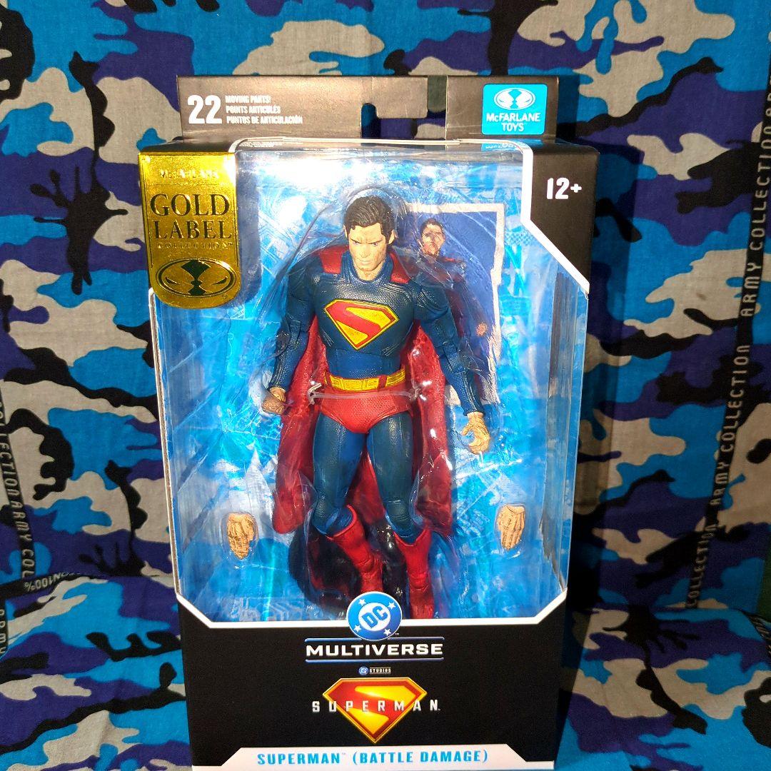 ＤＣマルチバース✨ゴールドラベルスーパーマン《バトルダメージver》新品未開封品