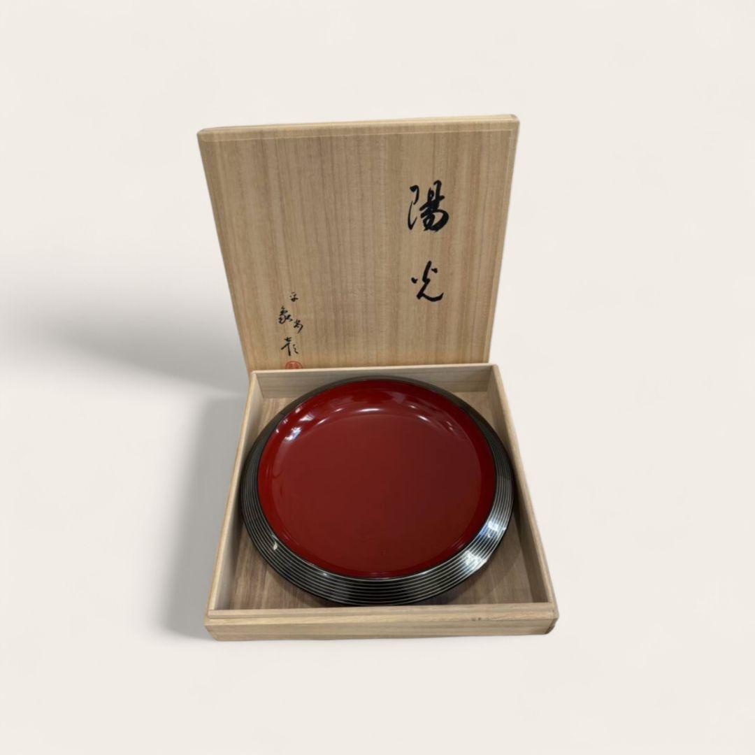 象彦　漆器　菓子盆　八角盆　丸盆