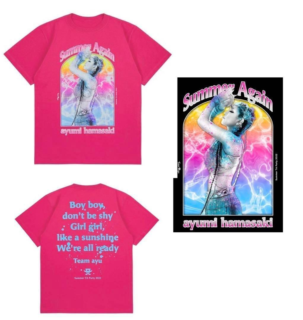 浜崎あゆみ　Tシャツ PINK　「Summer TA Party 2022」