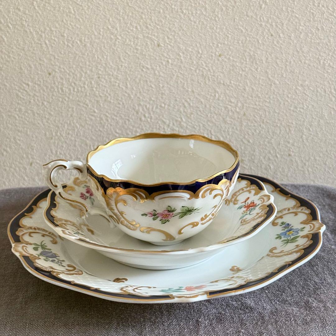 リンドナー　金縁　カーディナル　トリオ①　コバルト