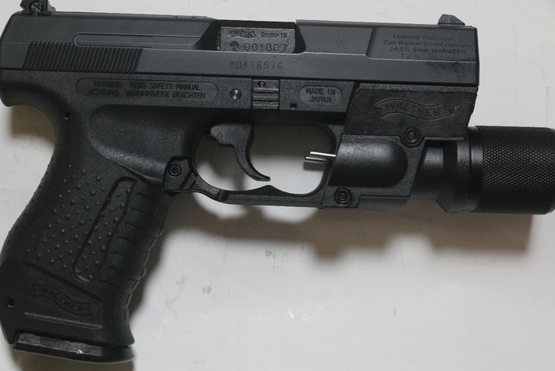 マルゼン製ABS樹脂ガスガン ワルサーＰ９９固定スライド　JASG合法品　良品