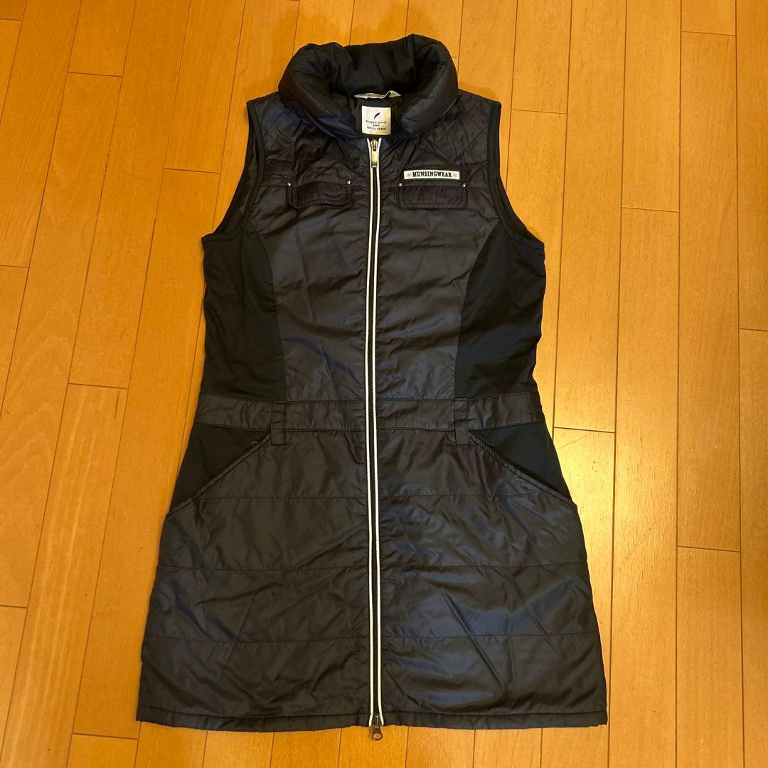 美品！マンシングウェア　ダウンワンピース