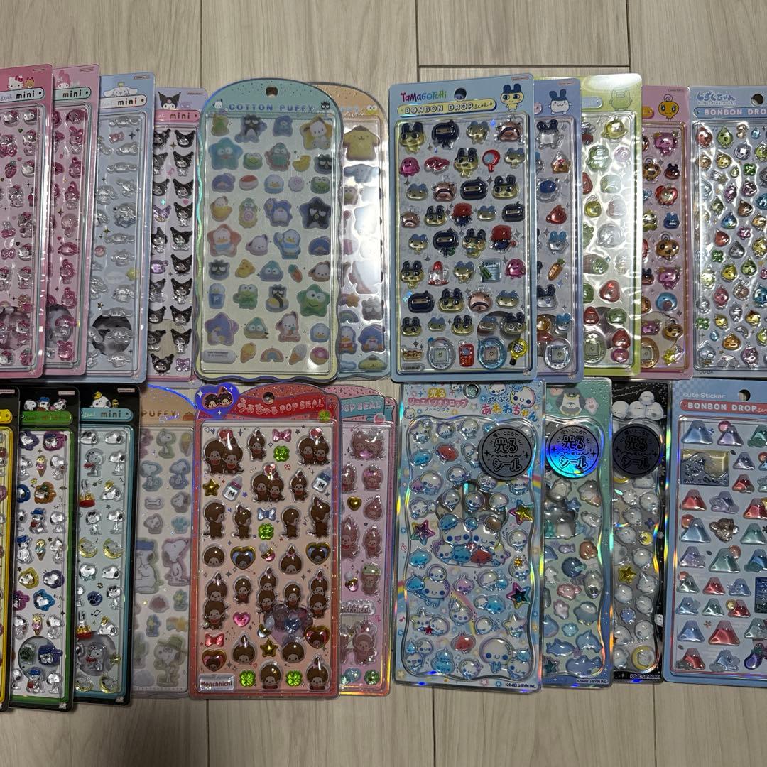 ボンボンドロップシール　まとめ売り　サンリオ　たまごっち　スヌーピー　オリジナル