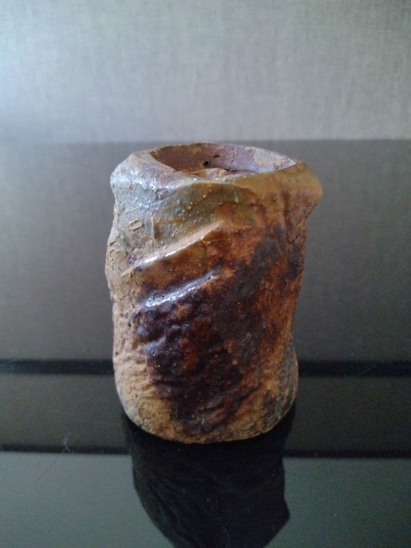 【備前焼 湯呑】焼酎カップにも／共箱付き／伝統工芸士 森本 桂／送料込み！