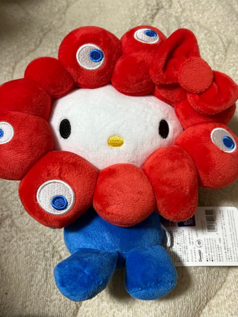 万博　ミャクミャク　サンリオ　コラボ　キティーちゃん　ぬいぐるみ　Mサイズ