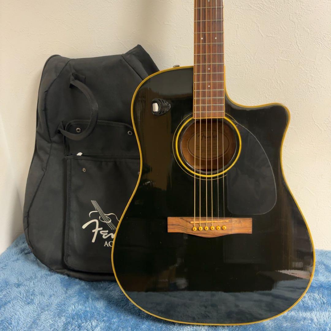 Fender CD-140SCE BLK エレアコ 黒 ケース付 プリアンプ不調