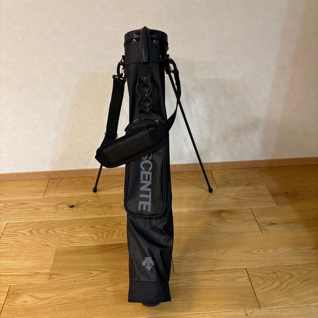 DESCENTE ブラック キャディバッグ　ミニバッグ