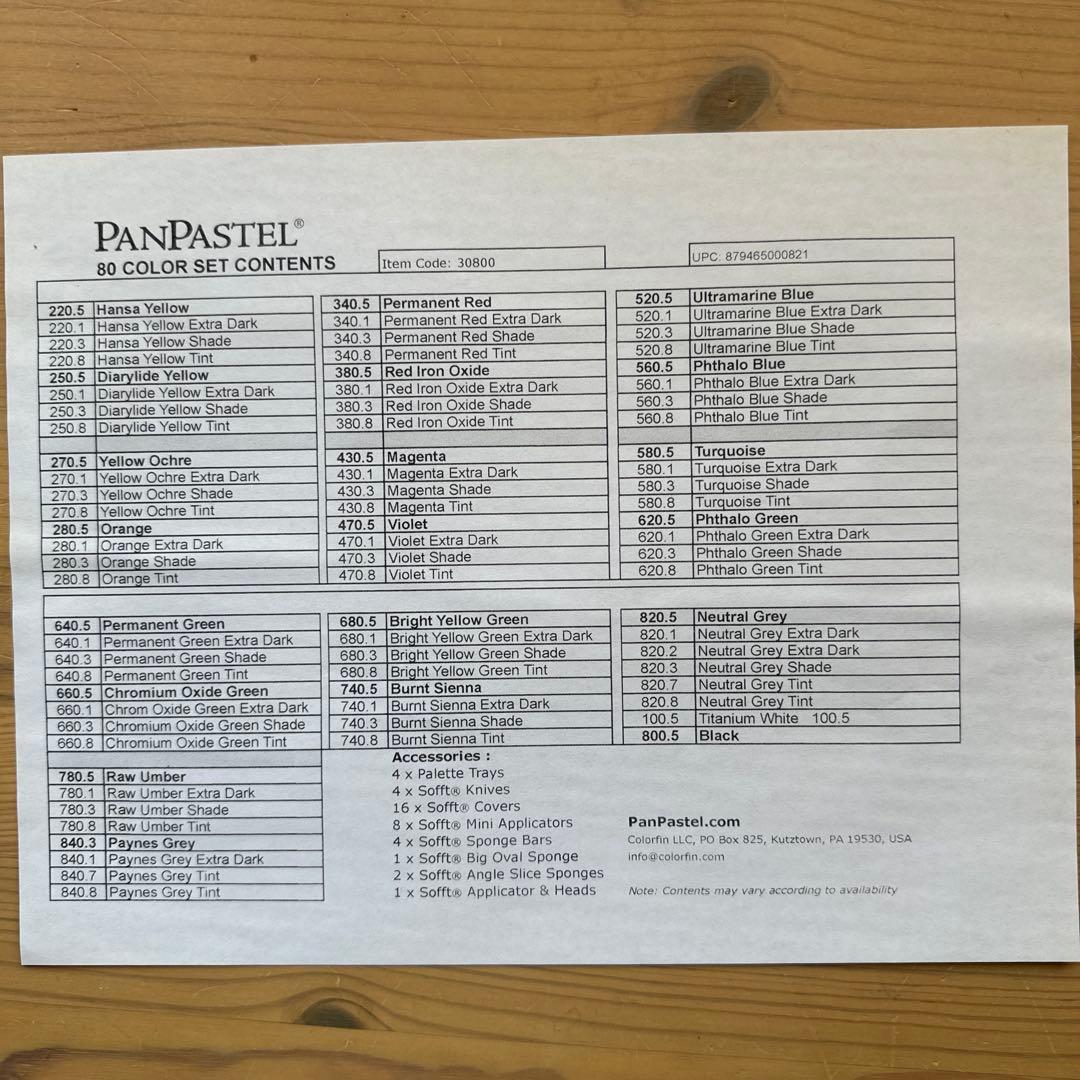PanPastel 80色パステルセット