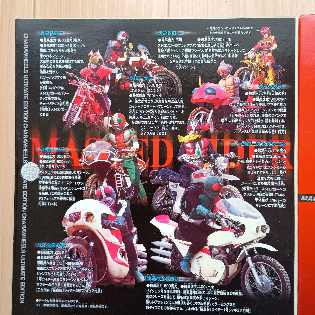 キャラウィール　栄光の８人ライダーマシーン＋新サイクロン２台セット（１・２号）