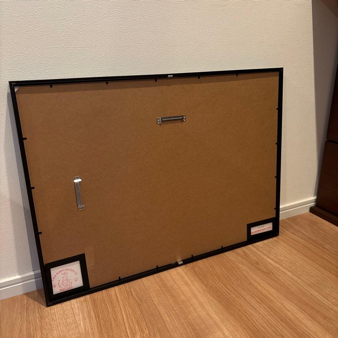 Banksy 花束を投げる男　ゴールド　wcp