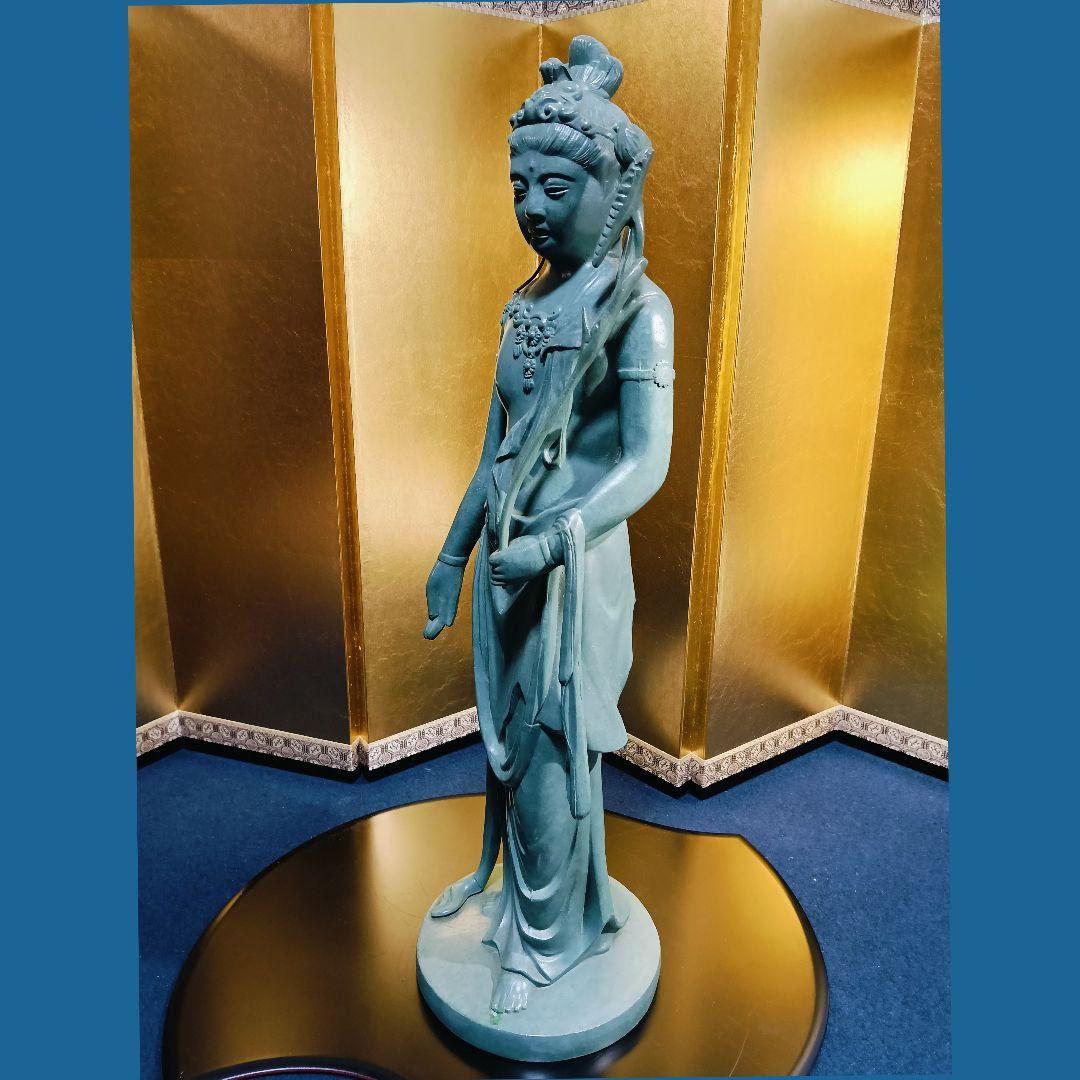 はろはろAL7 高村光雲 原型 観音菩薩 仏像 青銅色 ブロンズ