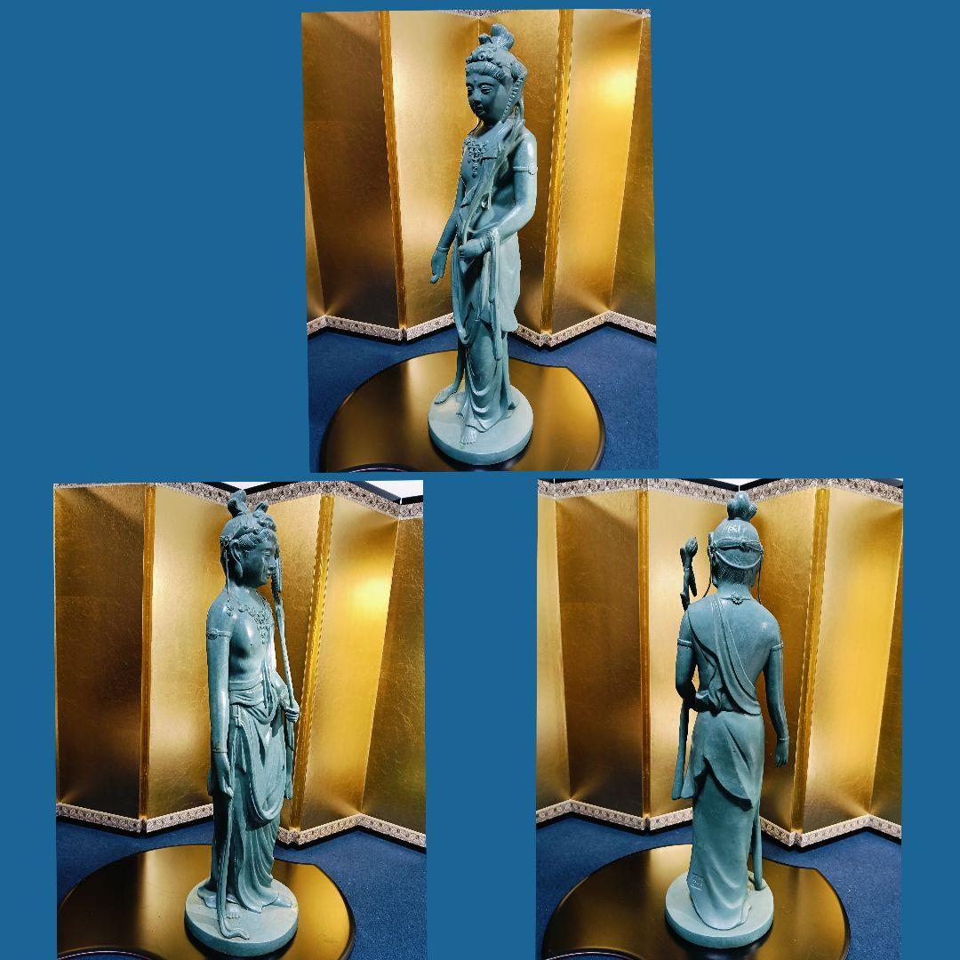 はろはろAL7 高村光雲 原型 観音菩薩 仏像 青銅色 ブロンズ