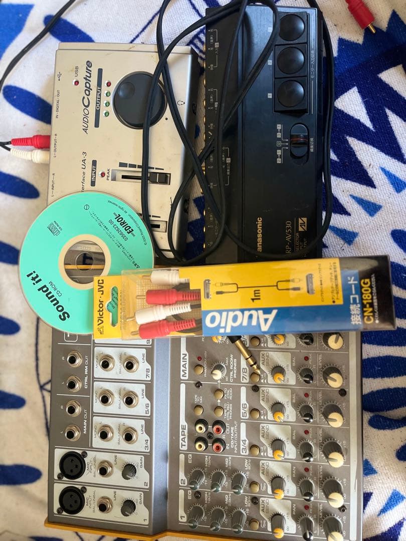 インターフェース　ミキサー　オーディオキャプチャー　セット売り