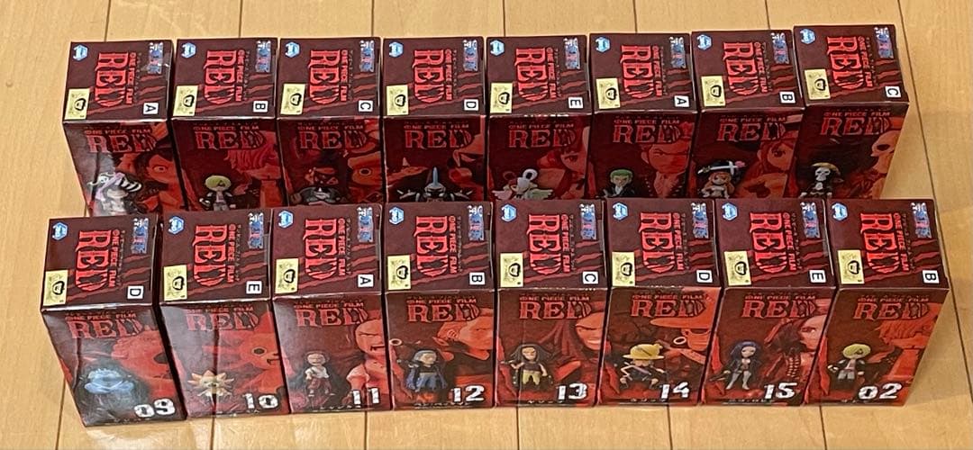 ワンピース RED グランドライン14体　ワールドコレクタブル16体のセット