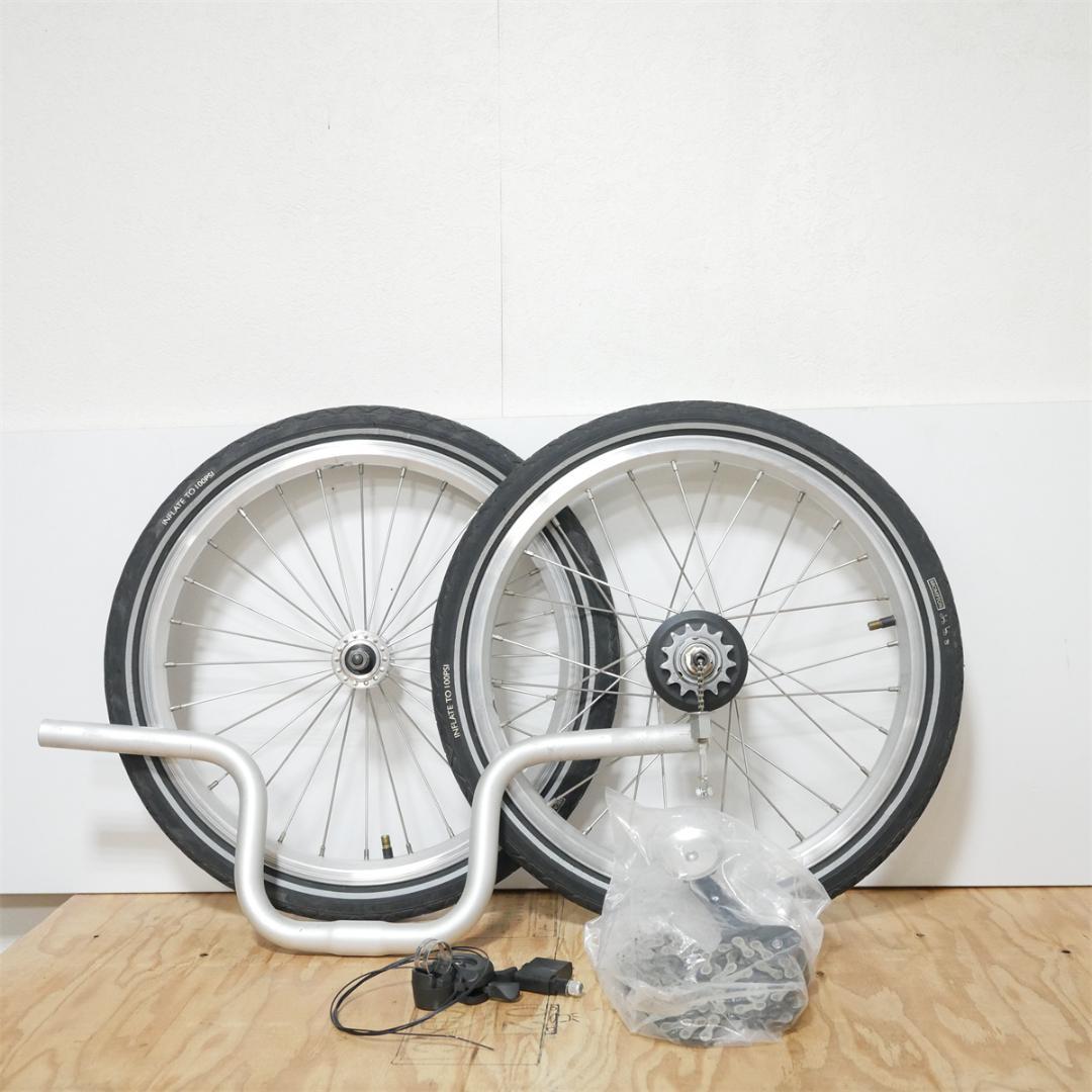brompton 純正3速　ホイールセット　シフトレバー　チェーン　タイヤ