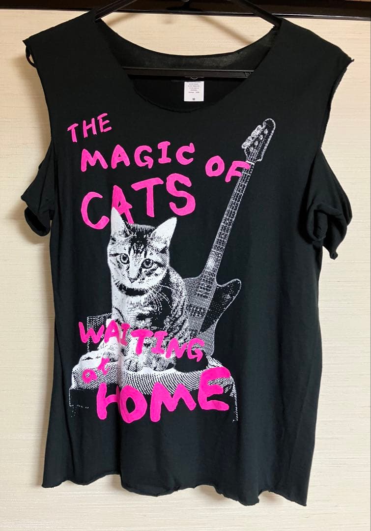 SOPHIA 黒柳能生 待ち猫Tシャツ Mサイズ シザーワークver.